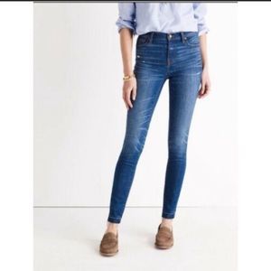 Madewell 9” High Rise Skinny Skinny Jeans Size 26 Raw Hem